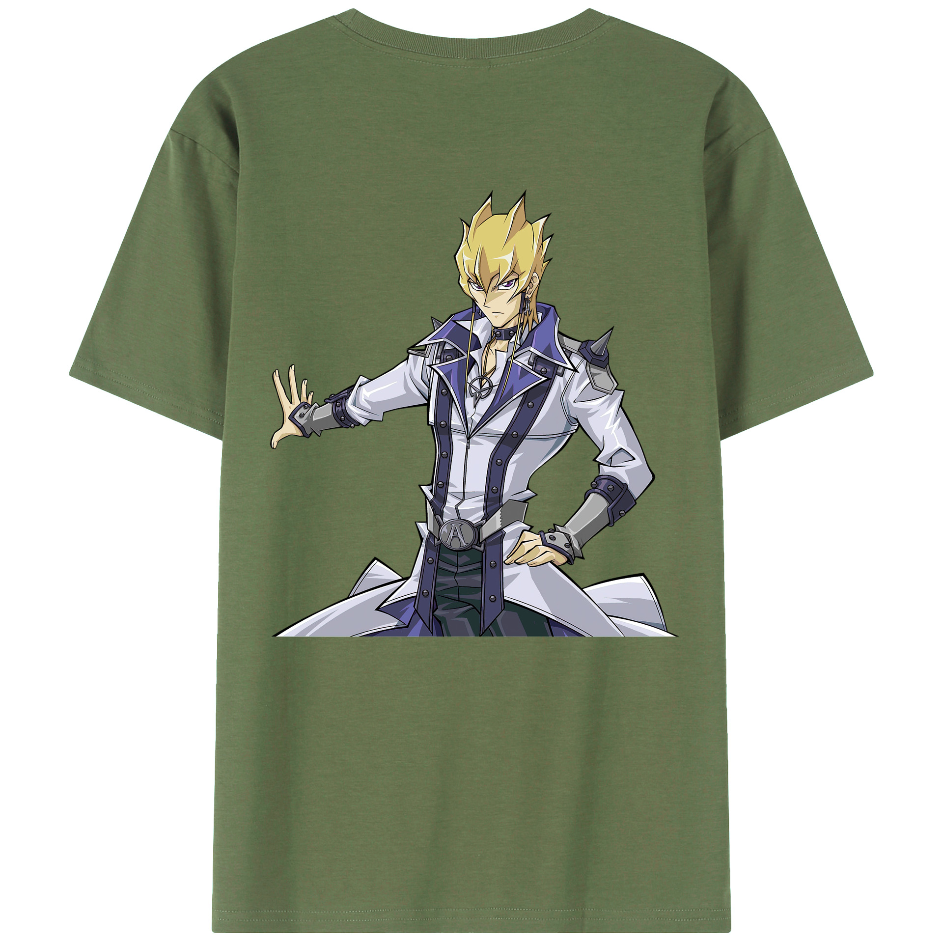 （画像用） 遊☆戯☆王 Yu-Gi-Oh! 綿100％ メンズ半袖Tシャツ（バックプリント） 通気性